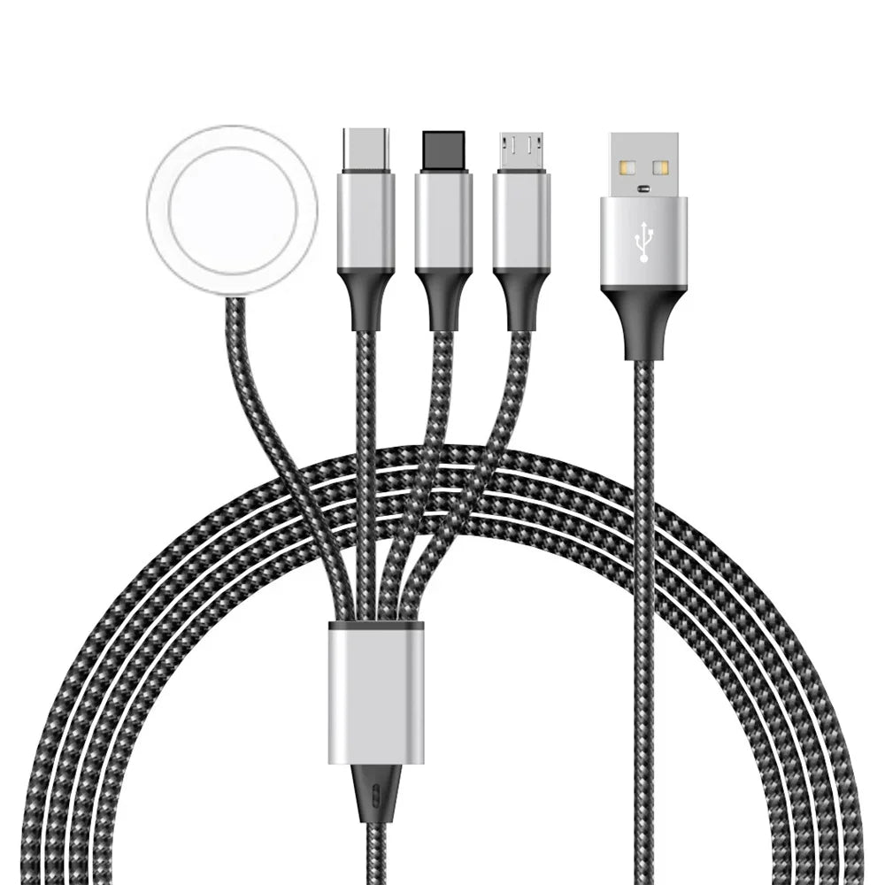 4 in 2 Ladekabel für alle Handy Geräte geeignet sowohl auch für die Apple Watch