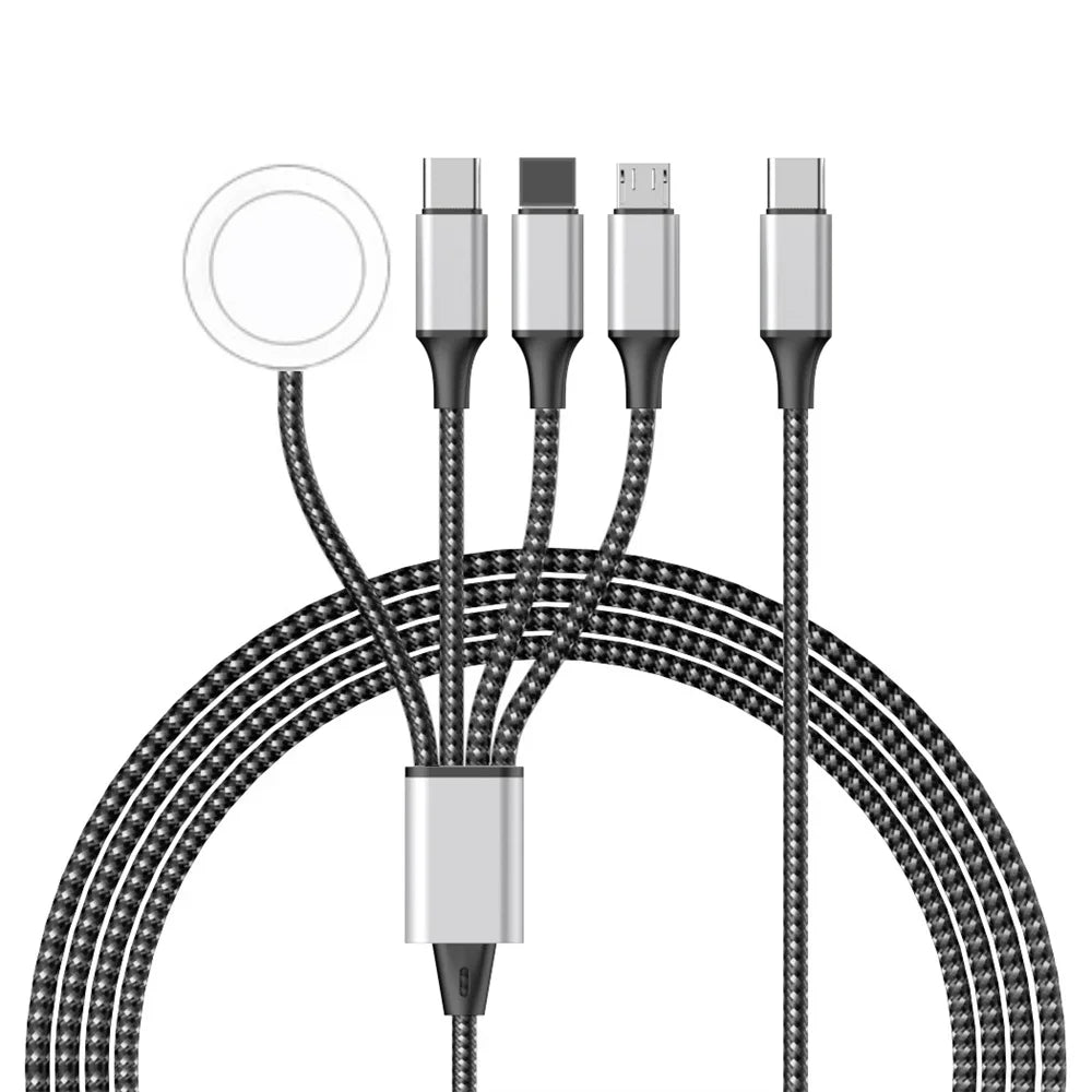 4 in 2 Ladekabel für alle Handy Geräte geeignet sowohl auch für die Apple Watch