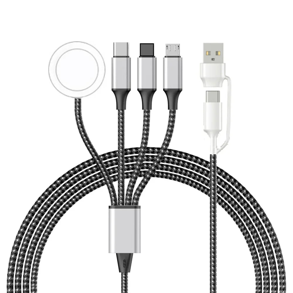 4 in 2 Ladekabel für alle Handy Geräte geeignet sowohl auch für die Apple Watch