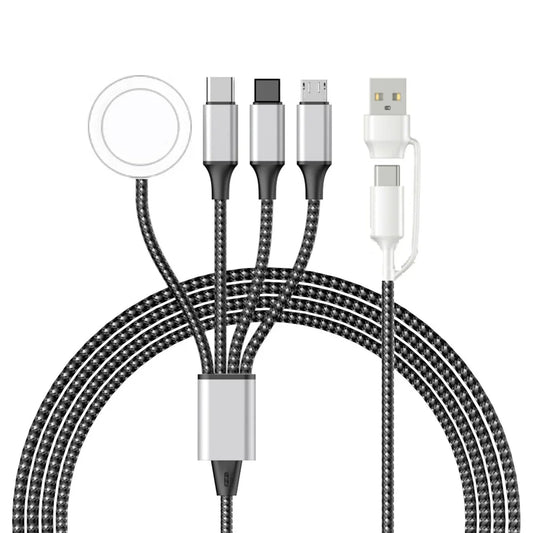 4 in 2 Ladekabel für alle Handy Geräte geeignet sowohl auch für die Apple Watch