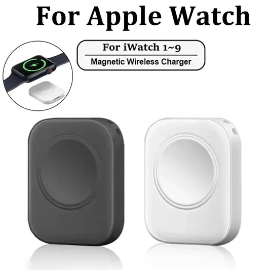 Tragbar, Magnetisch Drahtloses Schnellladegerät für die Apple Watch: Series 9 8 7 6 5 SE Type C,  für Apple Watch Series 6 5 3 2 1
